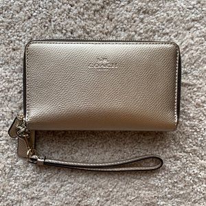 Coach Long Zip Around Wallet with Wristlet